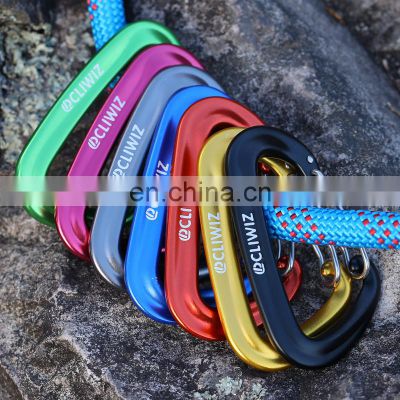 JRSGS Carabiner Clips Aluminium Snap Hook 12KN Ultra-Light Climbing Carabiner Customized the LOGO S7801S