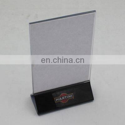 Clear Acrylic Sign Holder for Table Card Menu or Drink Display photo-3