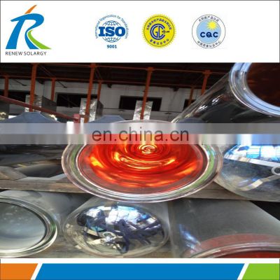 Three target large diameter solar vacuum tube for solar cooker