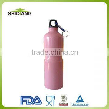 750ml Hot Sale Portative Aluminium Water Bottles With Carabiners