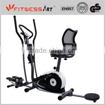 Magnetic Elliptical Bike with Twister, Stepper, Dumbbell, Elastic and Radio EB8603UR