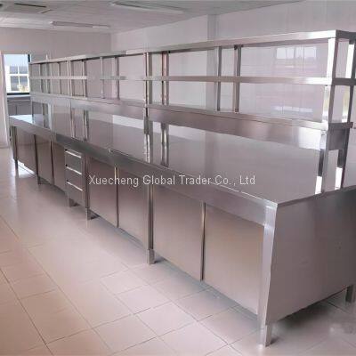 Stainless Steel Lab Furniture Central Laboratory Table Factory Direct Selling Island Bench 3000x1500x850mm photo-4