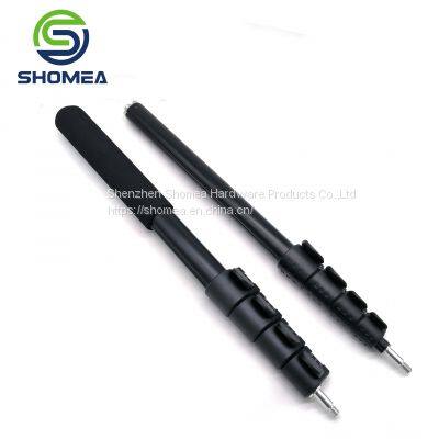 SHOMEA Customized Different Color Flip Lock  Aluminum Telescopic Pole with Male Thread