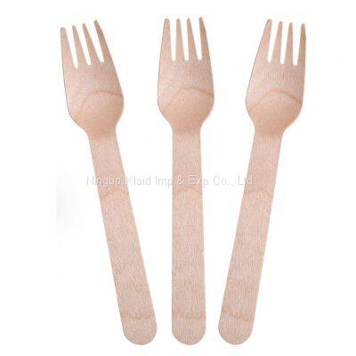 Biodegradable Cutlery Natural Wood /Birch Wooden Disposable Cutlery Set Spoon Fork Knife(1000/Case) photo-3