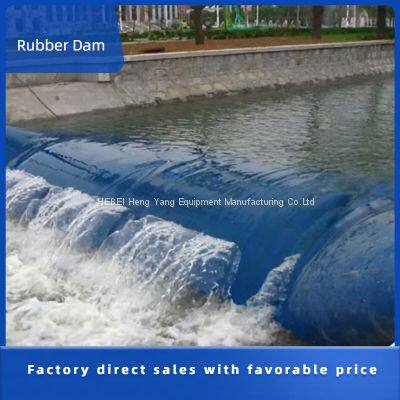 Water filled or inflatable rubber dam, farmland irrigation