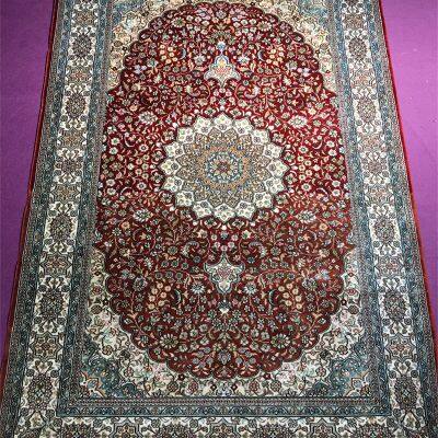 3'x5' handmade silk persian prayer rug