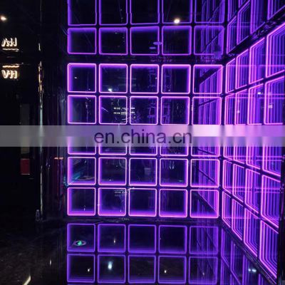 DJ Lighting Stage Magic 3D Tempered Glass RGB LED Dance Floor for Party Wedding