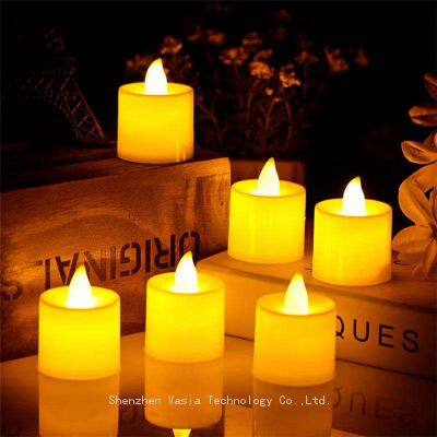 Wholesale Battery-Operated Tealight Candles, Warm White LED Flickering for Weddings & Parties photo-2