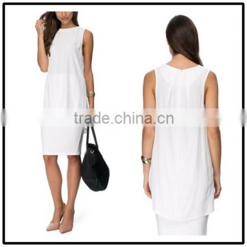 2015 china manufacturer customized the latest design summer fashion white top