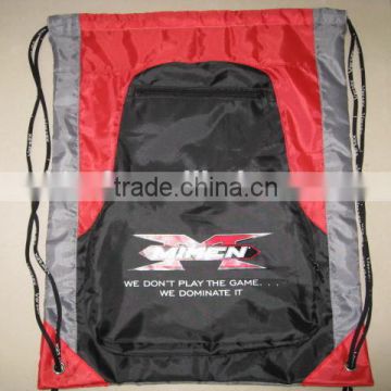 Custom printed nylon drawstring shoe bag