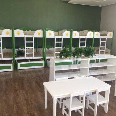 Storage Combination Cabinets, Maple Wood Grain Board Oak Indoor Combination Storage Lockers, Solid Wood Cabinets and Bookshelves for Kindergartens photo-2