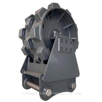 30T Excavator Compactor Wheel Heavy-Duty Trench Compaction Attachment
