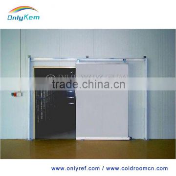 cold room with sliding door