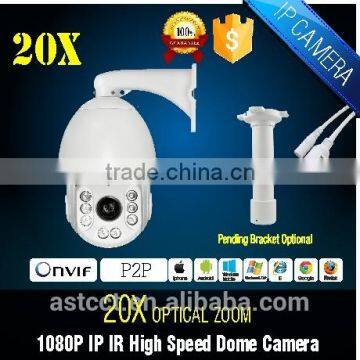 Auto Focus 20X Optical Zoom H.264 IP IR High Speed Dome Camera 1080P Sony IMX322 CMOS P Pan/Tilt/Zoom