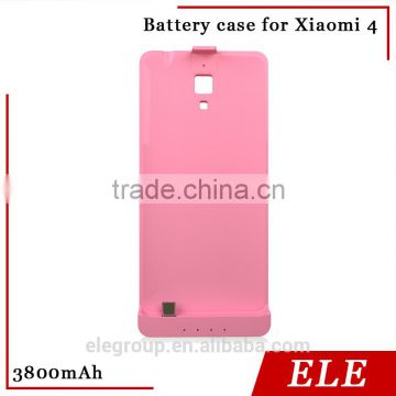 Hot selling !!! 3800 mAh battery case for Xiaomi 4 factory direct