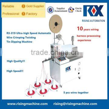 RX-019 Ultra-high Speed Automatic Twisting Tin Dipping Wire Cutting and Stripping Crimping Machine photo-5