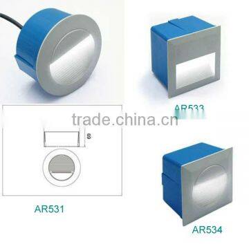 6W outdoor wall mount Led Light / adjustable / round/square LED wall light panel outdoor Architectural Wallpack