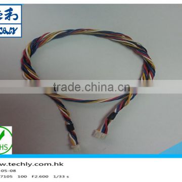 Custom JST 5 PinUL 1007 22AWG 5 Core 80C 300V Cable Assembly