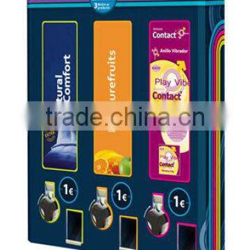Distributeur Automatique Pour 3 Voies de Roulement Mecanique Cigarette Papier et Preservatifs