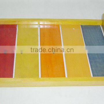 Multi color steam beach wood decorative serving tray