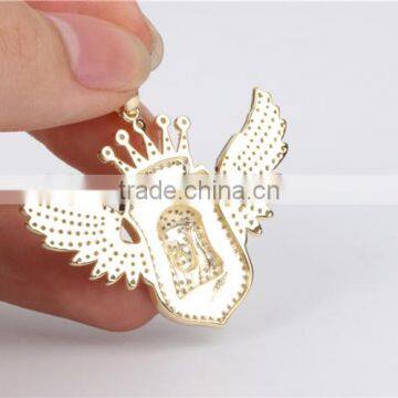 2016 Hot Selling Bling Big and Heavy Gold Plated Men Jesus Necklace Hip Hop Jesus Face/Head Pendant photo-4