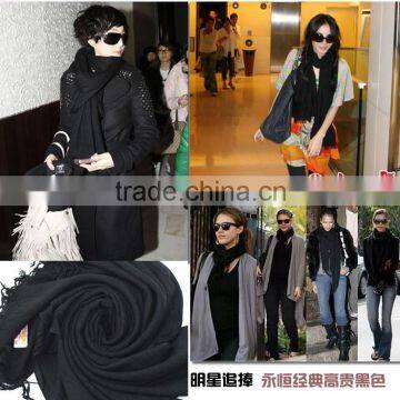 Designer Black Acrylic Winter Scarf Shawl Wholesale Pashmina