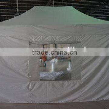 3m * 4.5m Small Hexagon Folding Gazebo With Door and Window for Sales photo-3
