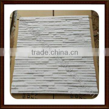 white quartzite waterfall stone