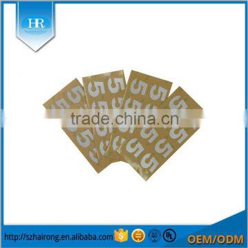 Custom self adhesive transparent digital sticker for glass