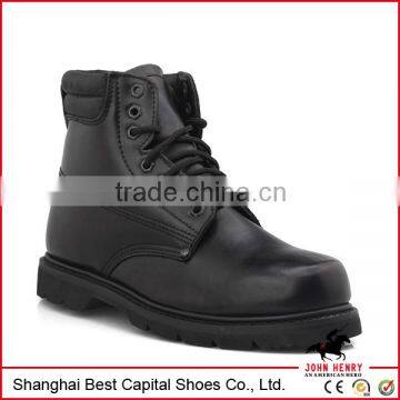 High quality farm working boots/ Genuine leather lace up garden boots
