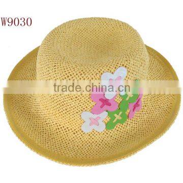 flower wave patten hand promational girl hat