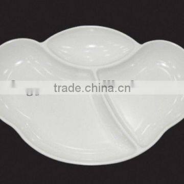 White melamine dish for sauce