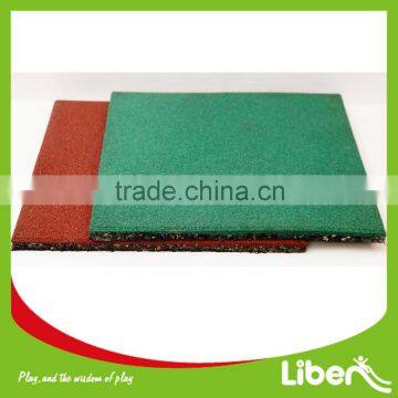 Red Green Color Differen Thickness Rubber Tile Floor Mat for Outdoor Playground Quality Choice photo-3