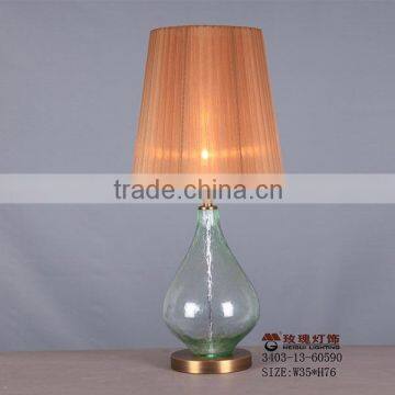 aqua transparency glass lamp base