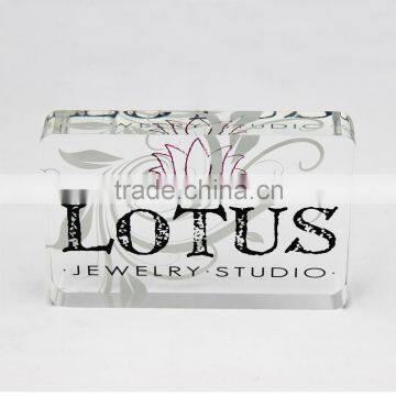 fashion modeling sign block acrylic custom logo