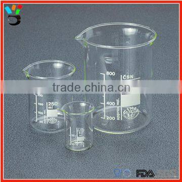 glass beakers, general lab testing equipment