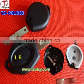 Tongda car key TD-PEU033 KEY.no logo , high qualty 1 button NE73(206) key for peugeot(Inside with battery connecting)