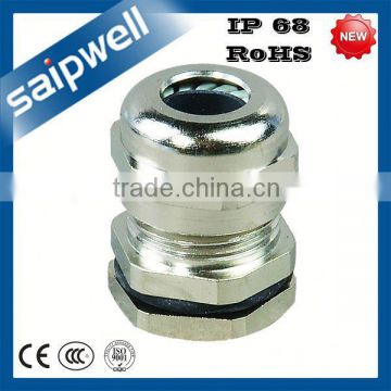 NEW PG13.5 BRASS PLATING NICKEL PG TYPE METAL CABLE GLAND