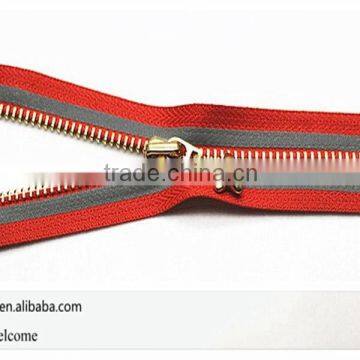 Wholesale No 5 Reflective Metal Zipper With Customized Slider photo-3