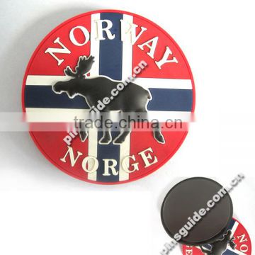 Specialized Manufacturer Custom Made Soft Rubber Souvenir Magnet Cities For Norge