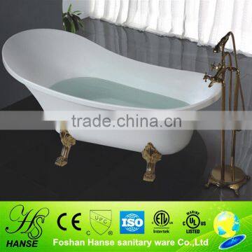 HS-B512 1.8 meter bath bath tub clawfoot bathtub with 4 legs