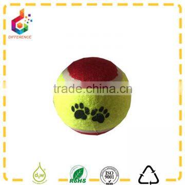 class C custom printed dog paw pet tennis ball