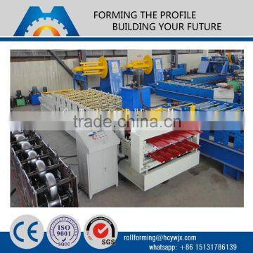 HC galvanized color steel sheet double roof forming machine