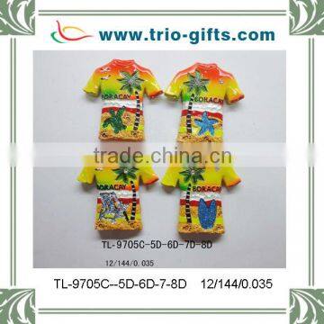 Polyresin T-shirt shape magnet