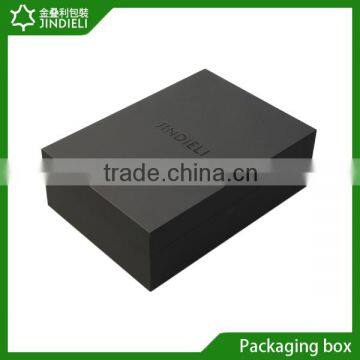 Accept Custom Order and Paper,black touch paper+ grey board Material rigid boxes for perfume