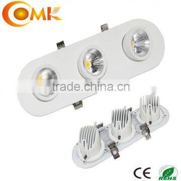 3*7W adjustable three heads COB led trunk lamp OMK-GS004-3 with ce rohs