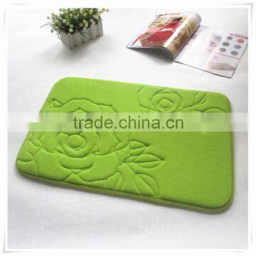 Rubber backing microfiber memory foam matMemory foam bath mat Qinyi