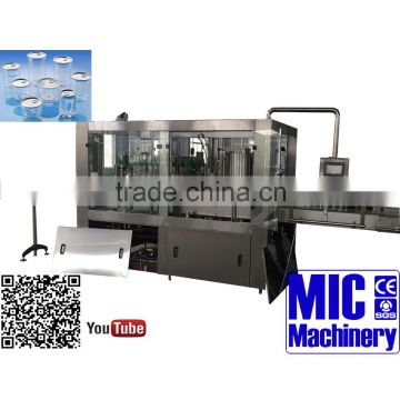 MIC-24-6 2 in1 EU standard PET cans filling and sealing machine beverage filling machine beverage bottling equipment with ce                        
                                                Quality Choice
                                           