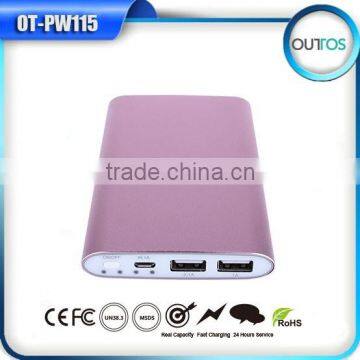 6000mah power bank with dual USB for iphone samsung