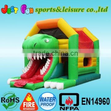 dinosaur inflatable bounce castle for commcercial use